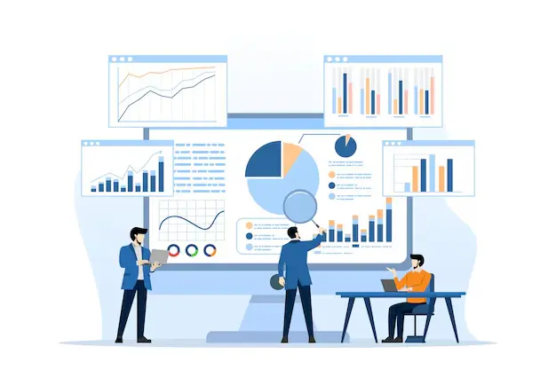 Business Intelligence and Data Services Illustration